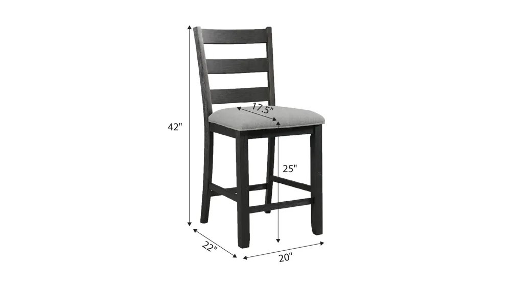 Kona Counter Stool - Set of 2 Dimensions