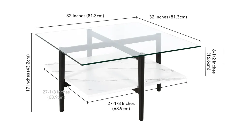 Upton Coffee Table Dimensions