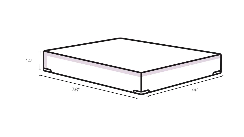 Ashley Sleep Essentials Better than a Boxspring Foundation Dimensions