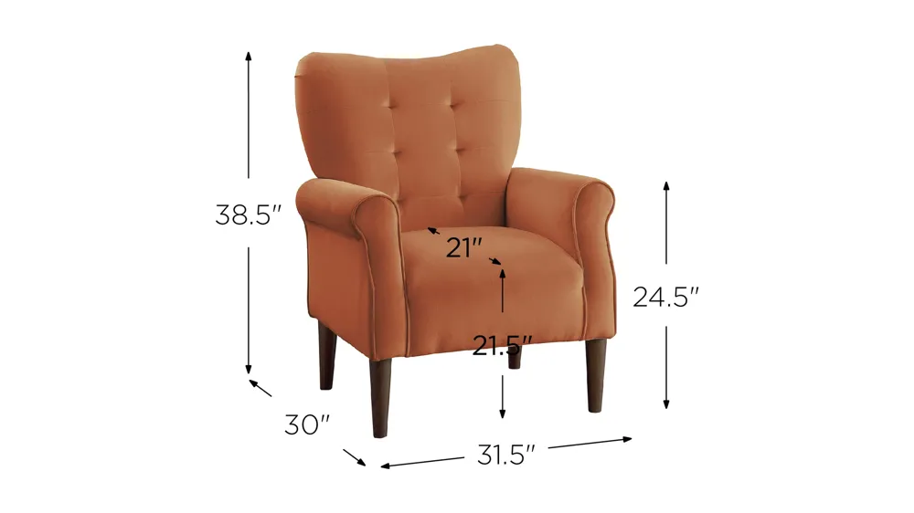 Saratoga Accent Chair Dimensions
