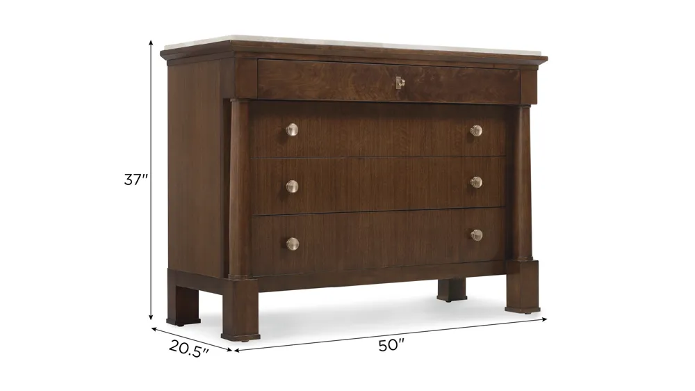 Archives Four-Drawer Chest Dimensions