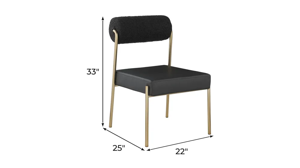 Carly Dining Chair - Set of 2 Dimensions