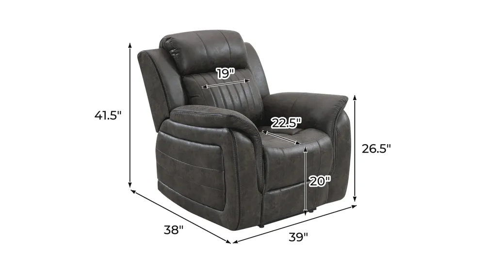 Evermont Glider Recliner Dimensions