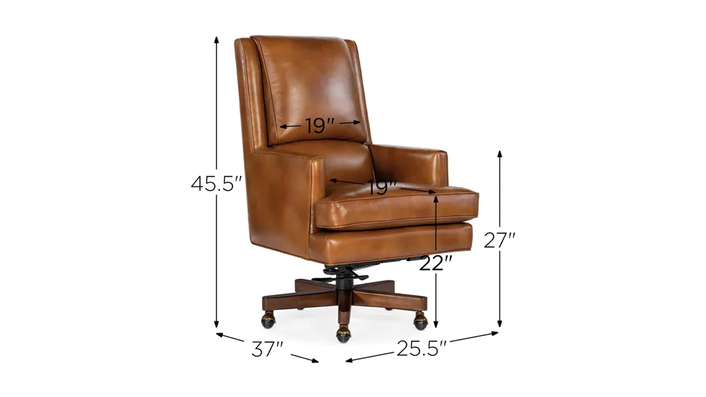 Wright Executive Swivel Tilt Chair Dimensions