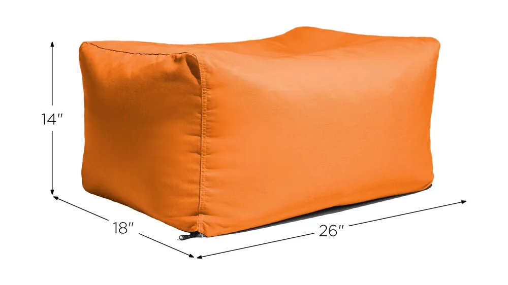Lamont Outdoor Bean Bag Ottoman Bench Dimensions
