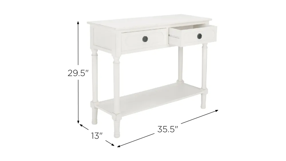 Christa 2 Drawer Console Table Dimensions