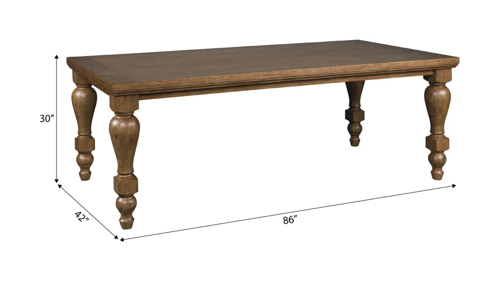 Lockwood Dining Table Dimensions
