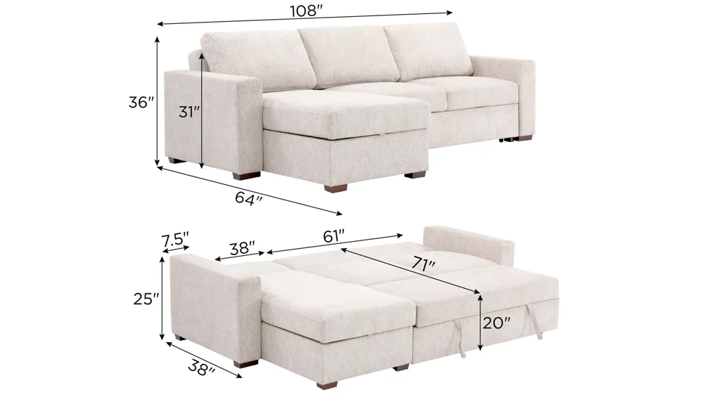Juniper 3-pc. Reversible Sofa Chaise