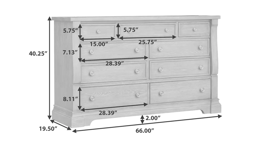 Lawson's Creek Dresser Dimensions