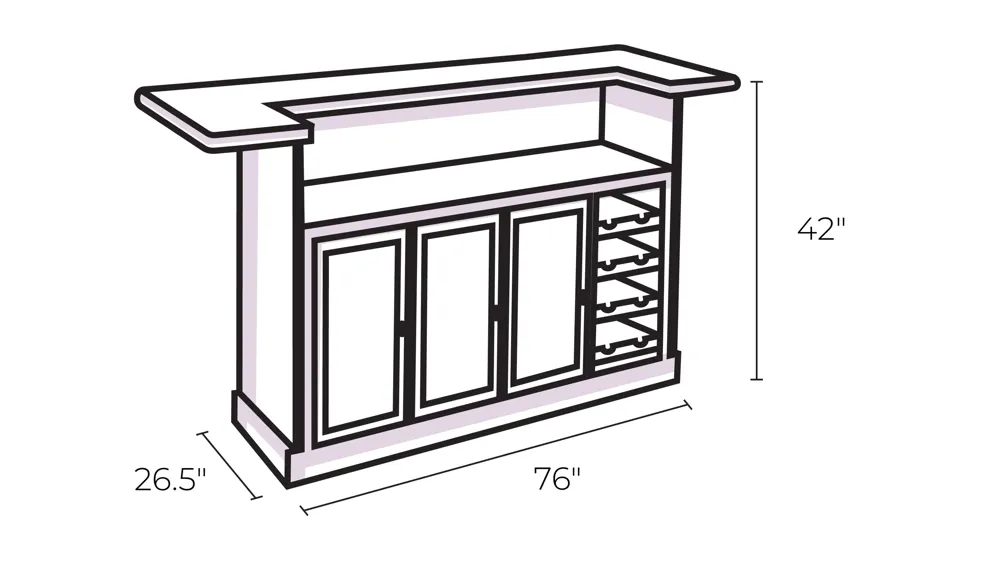 Stone Bar Dimensions