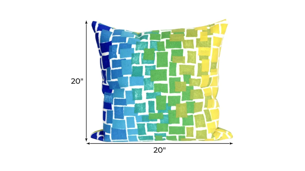 Liora Manne Visions II Ombre Tile Pillow Dimensions