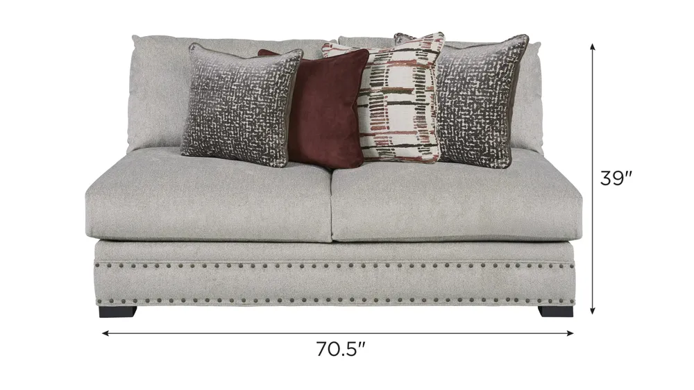 Bayside Armless Loveseat Dimensions