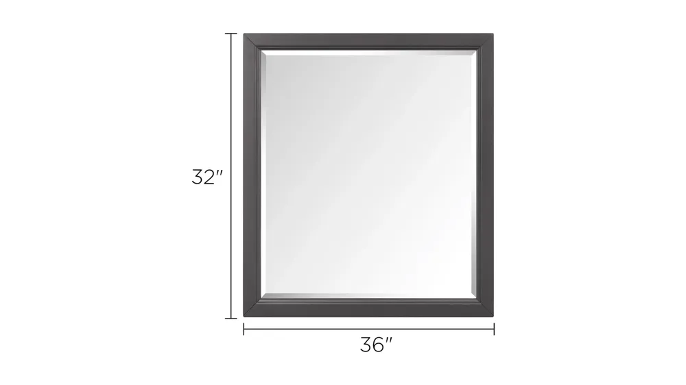 Ashcraft Bedroom Dresser Mirror Dimensions