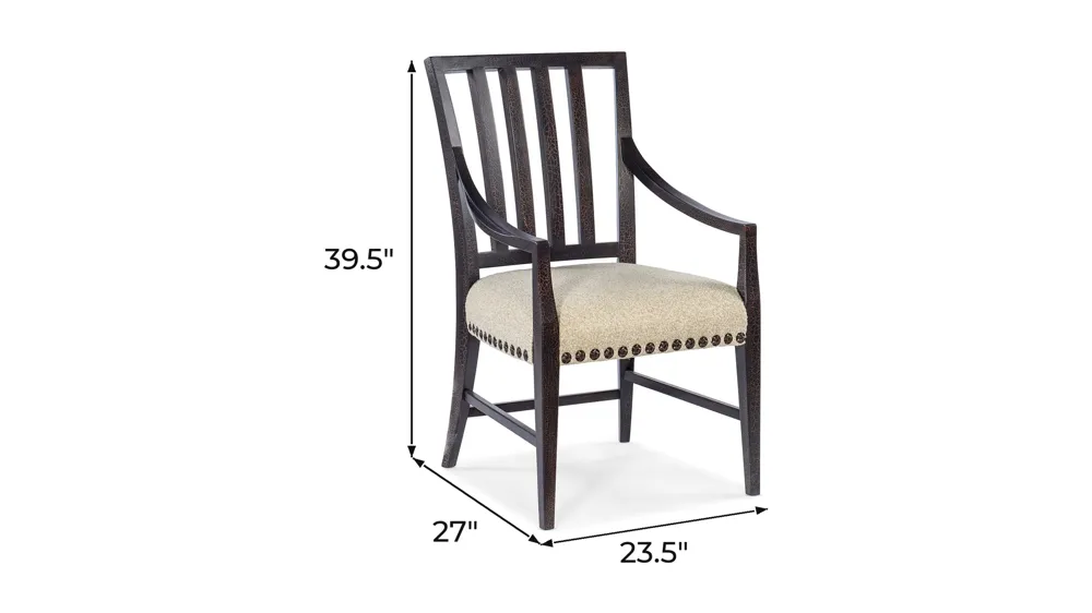 Big Sky Arm Chair (Set of 2) Dimensions