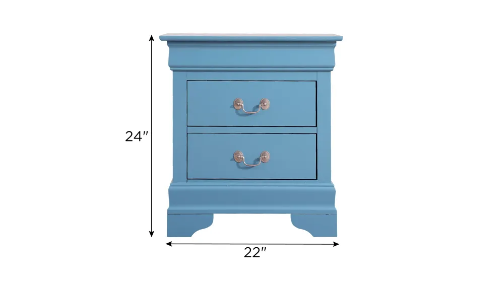 Rossie 2-Drawer Nightstand Dimensions