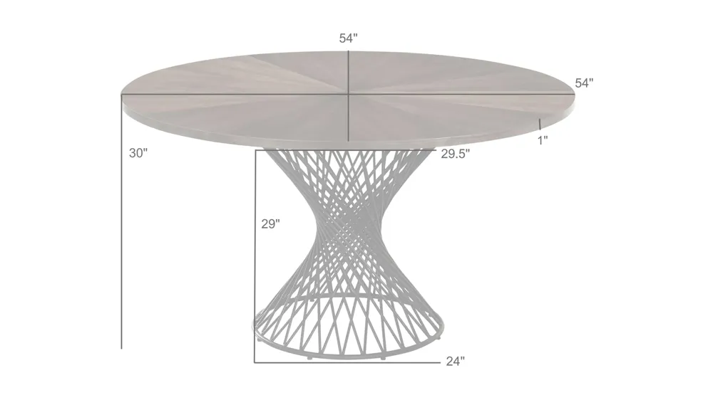 Cirque Dining Table Dimensions