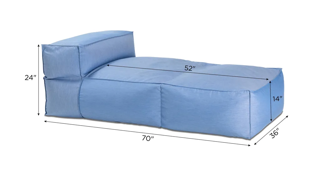 Spazio Outdoor Chaise Dimensions