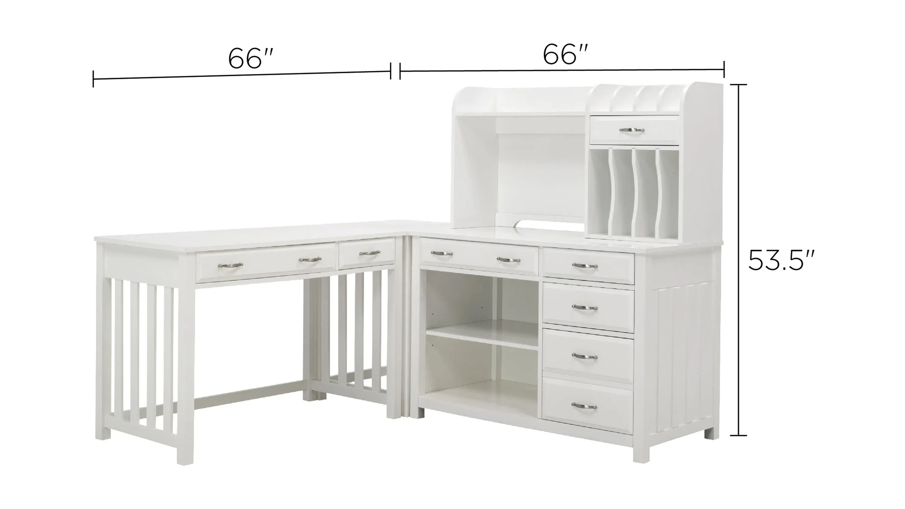 Linbrooke 4-pc. Desk | Raymour & Flanigan
