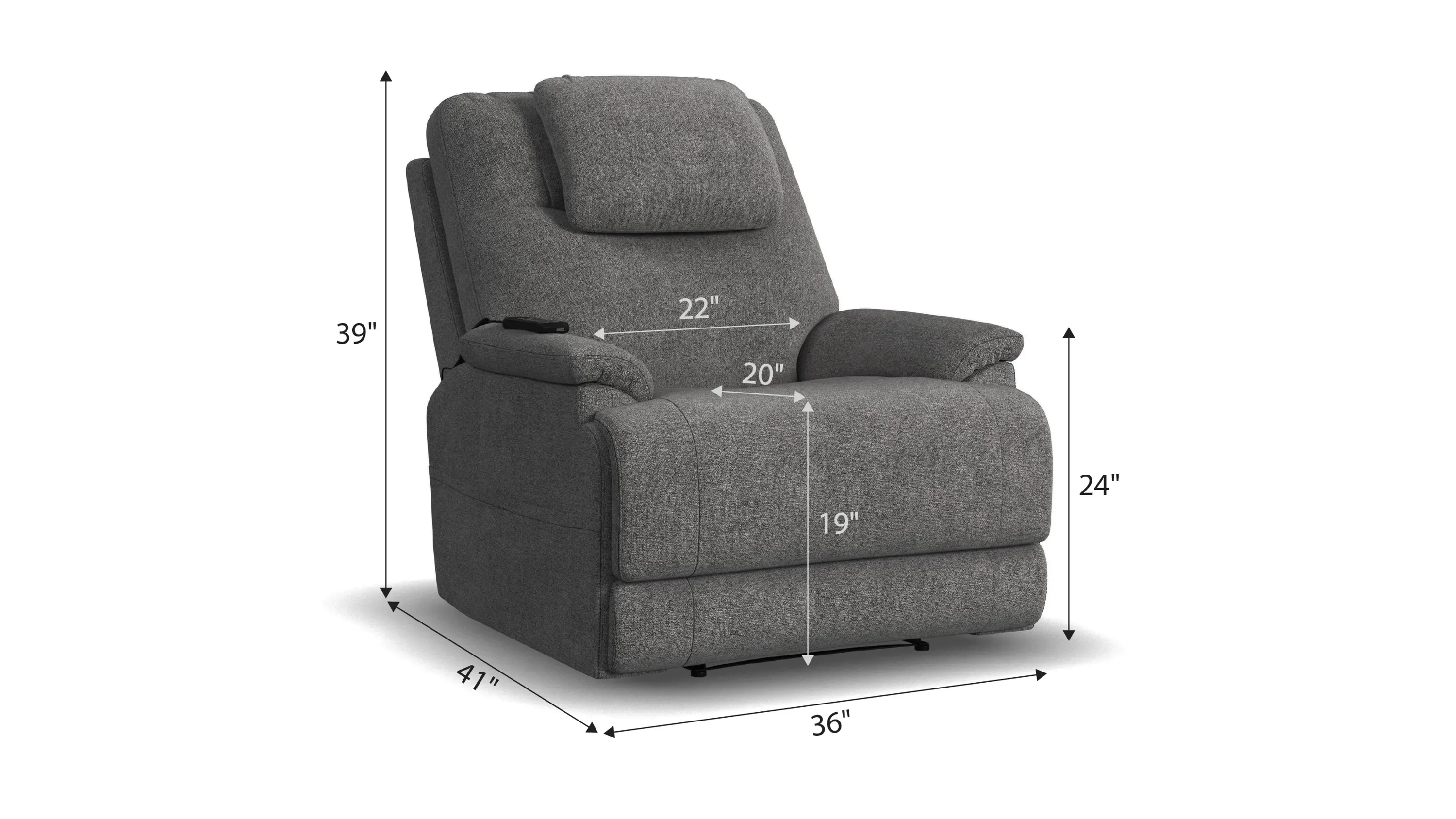 Zecliner Triple Power Recliner | Raymour & Flanigan