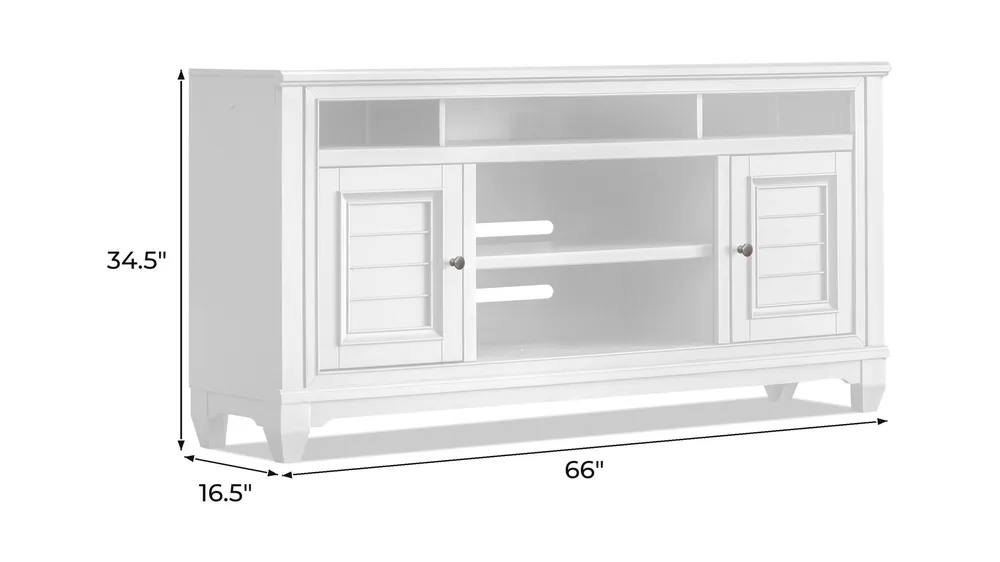 Cape Town 66" TV Console Dimensions