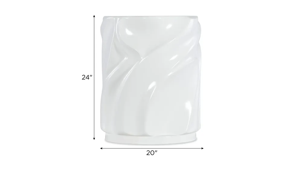 Melange Alabaster End Table Dimensions