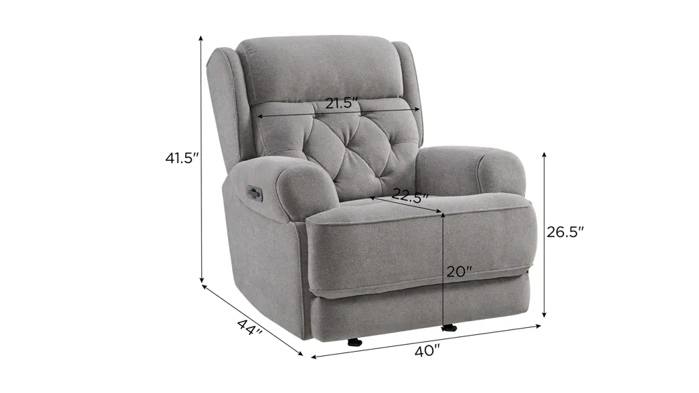 Abby Glider Rocker Dimensions