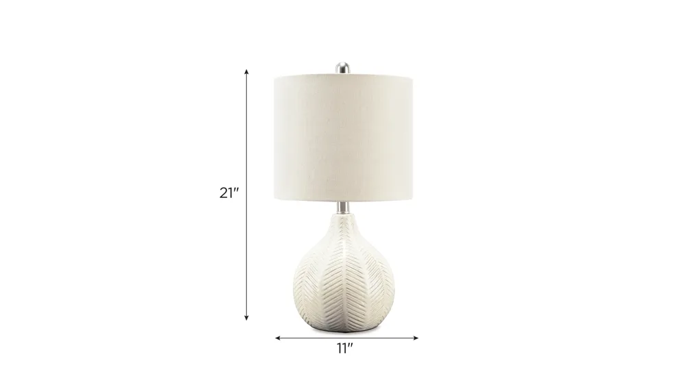 Rainermen Ceramic Table Lamp Dimensions