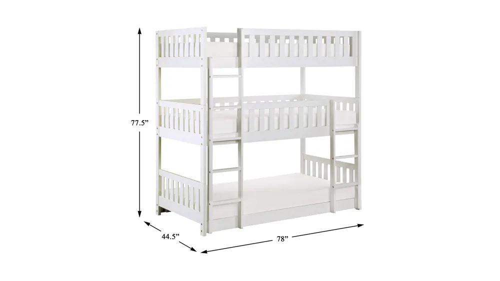 Belisar Triple Bunk Bed Dimensions