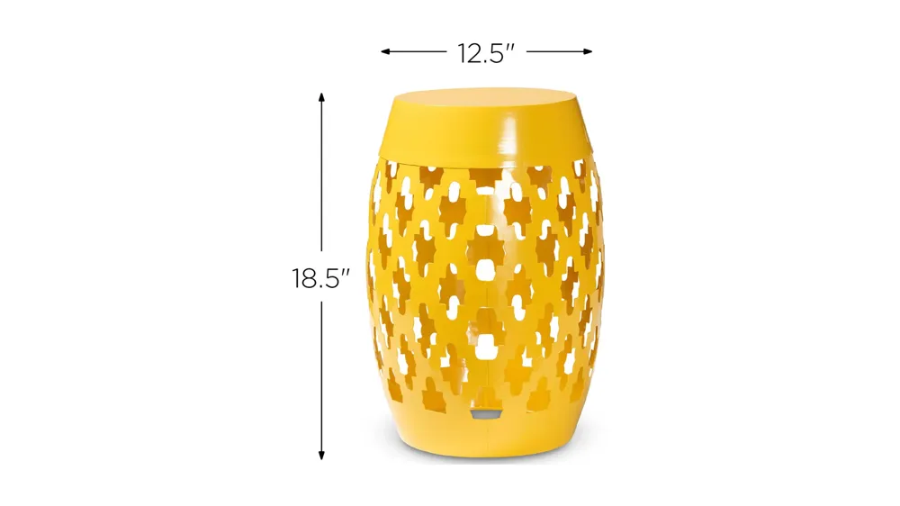 Branson Metal Outdoor Side Table Dimensions