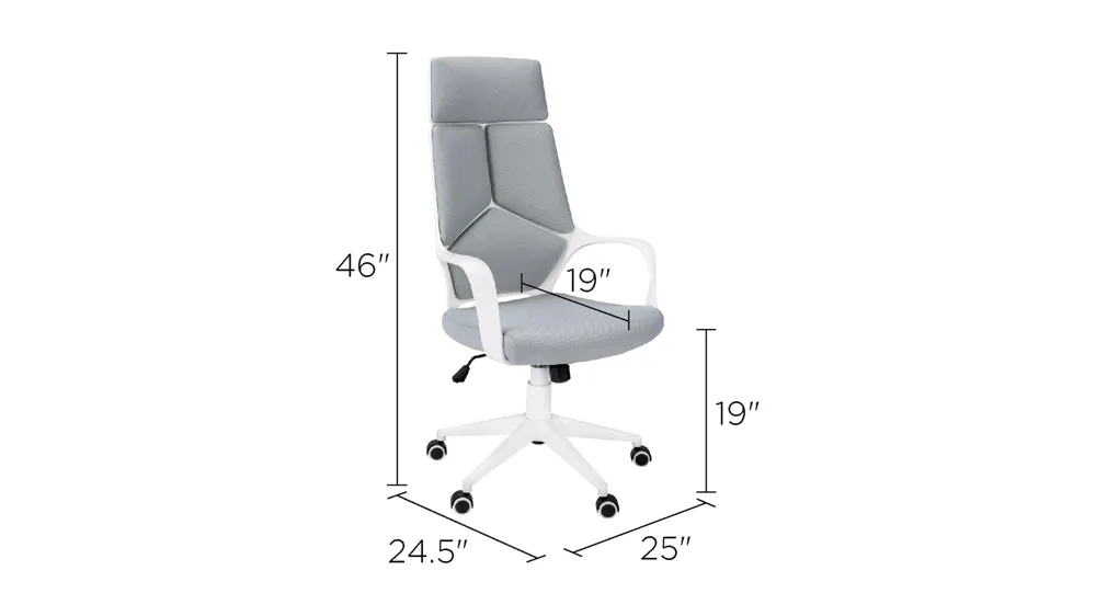 Lucian Home Office Chair Dimensions