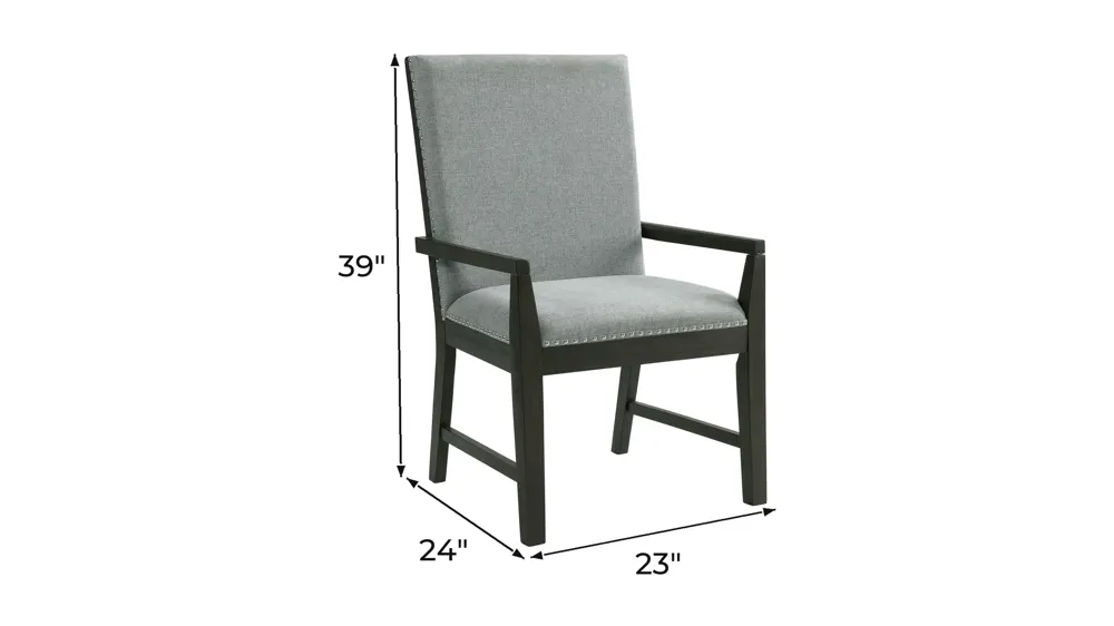 Holden Dining Arm Chair - Set of 2 Dimensions