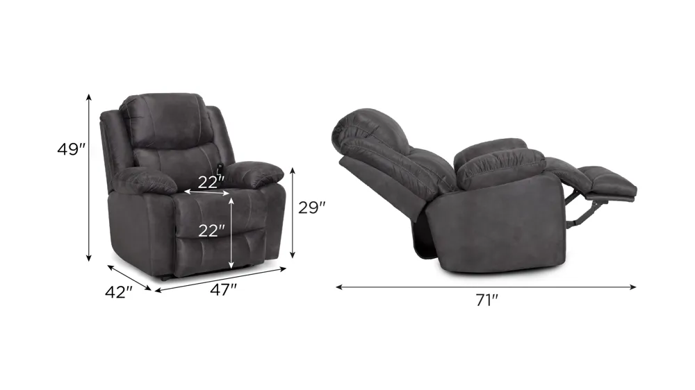 Colossus Power Recliner Dimensions