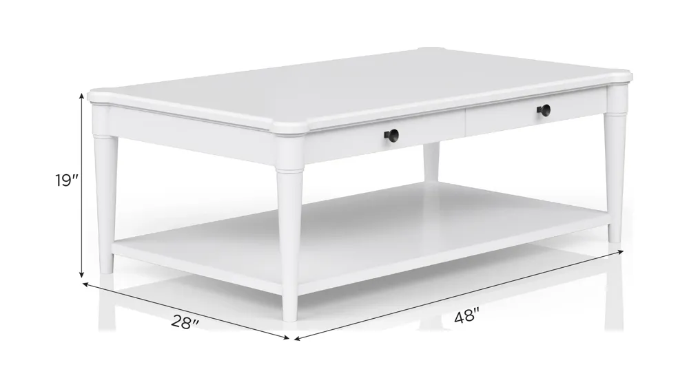 Citrus Heights Table w/ caster Dimensions