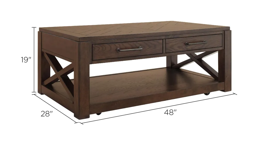Lambert Rectangular Cocktail Table Dimensions