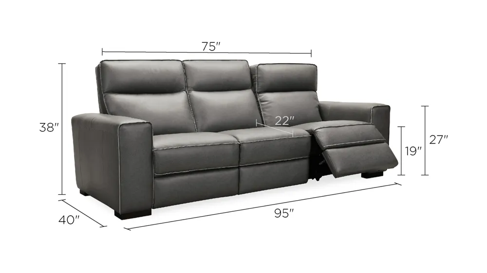 Braeburn Leather Sofa Dimensions