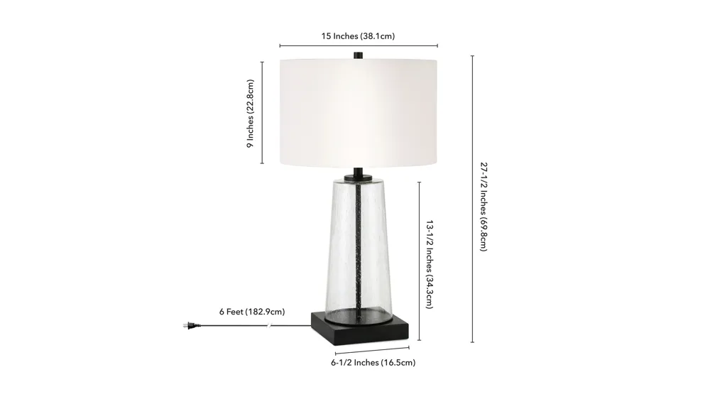 Carrington Table Lamp Dimensions