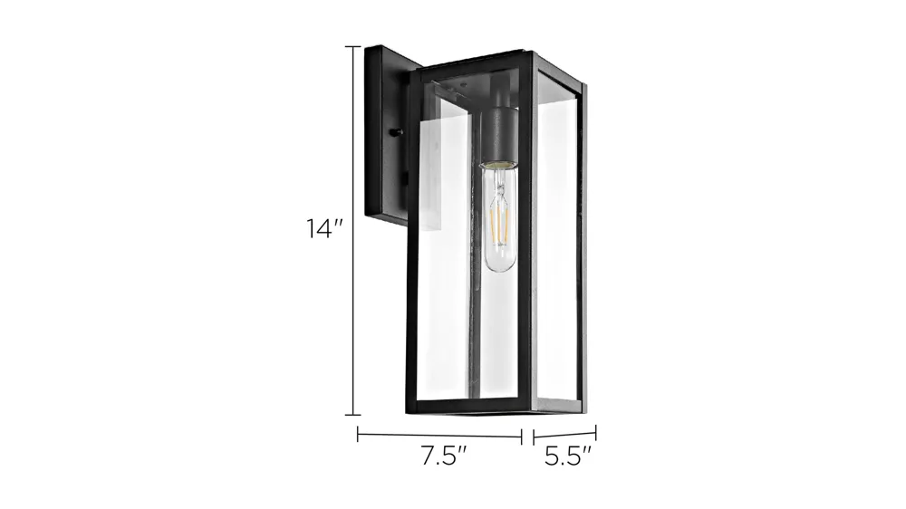 Norsan Outdoor Wall Lantern Dimensions