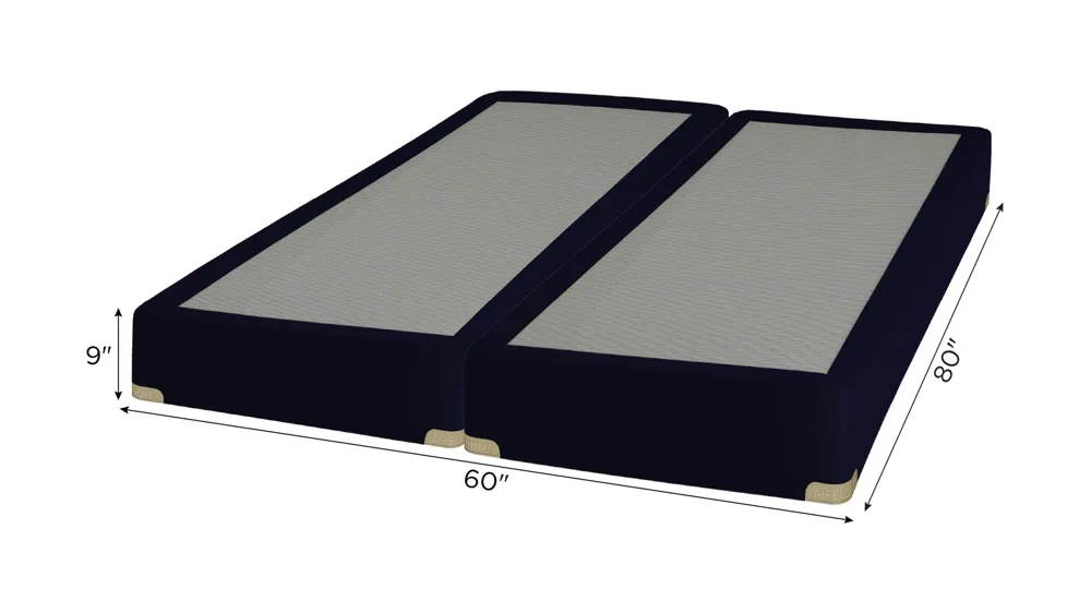 Aireloom Pure Luxury 9" Split Queen Box Spring Set Dimensions