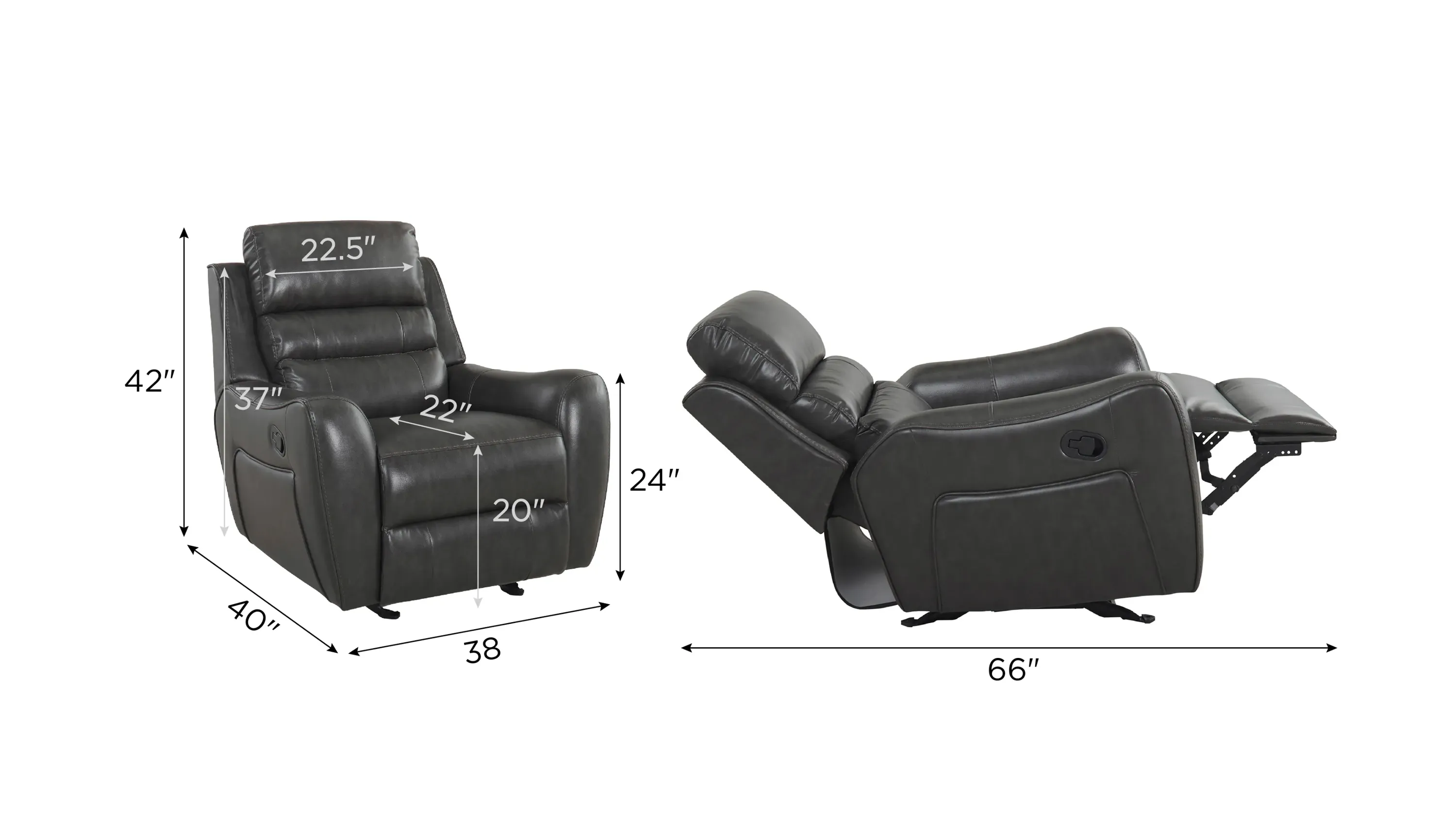 Keegan Glider Recliner | Raymour & Flanigan