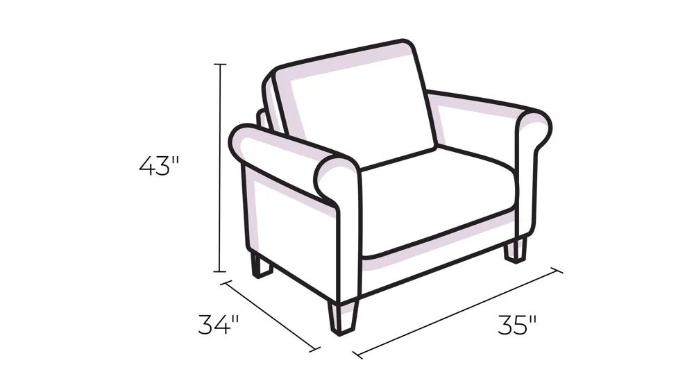 Jean Accent Chair Dimensions