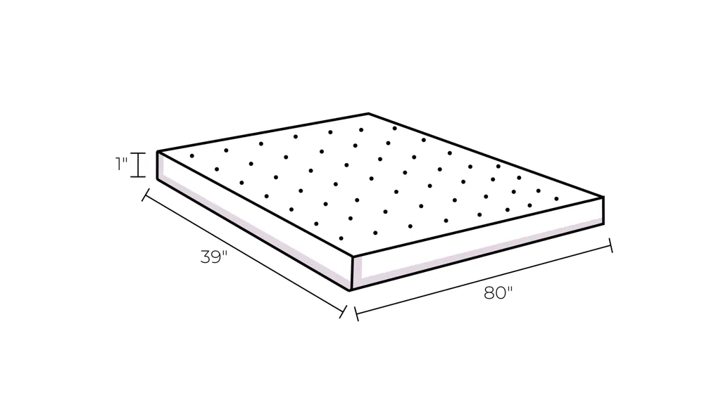 PureCare OmniGuard 5-Sided Mattress Protector Dimensions