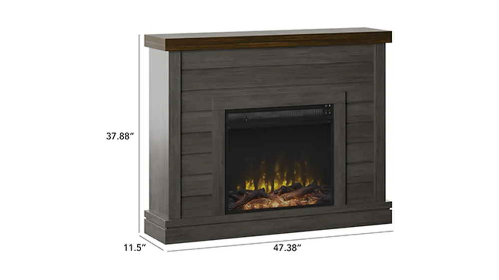 Benjamin Wall Mantel Electric Fireplace Dimensions