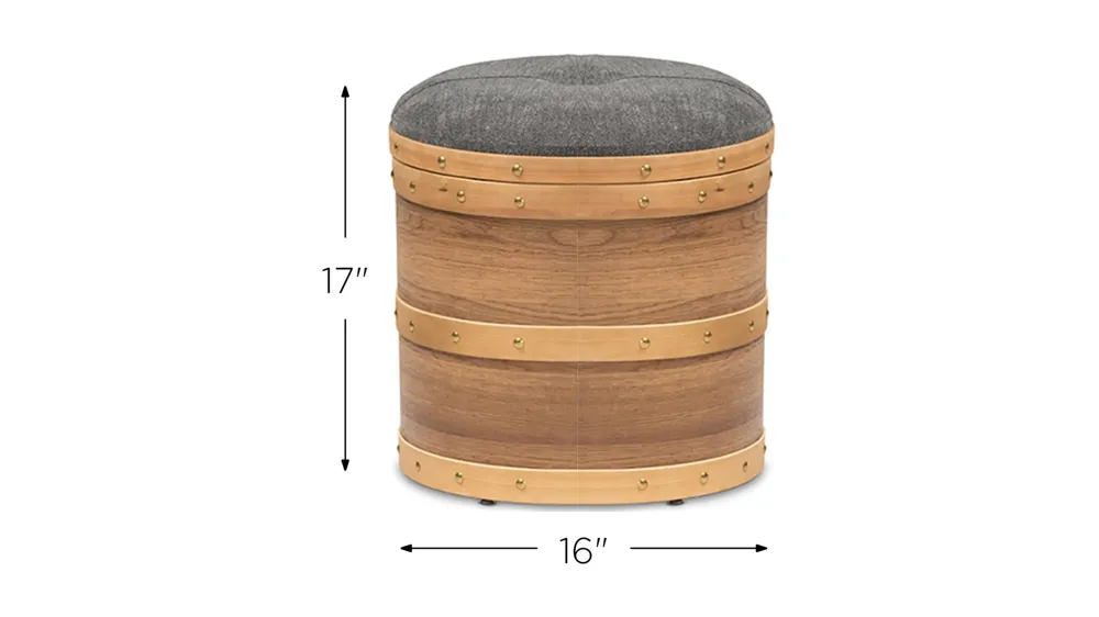 Caleb 2-pc. Storage Ottoman Set Dimensions