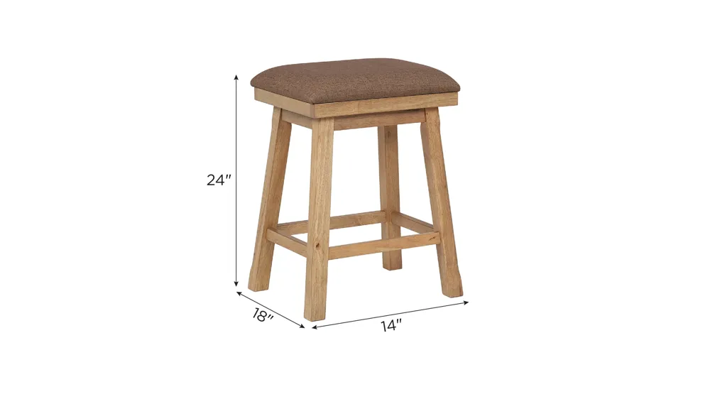 Brownstone Stool- Set of 2 Dimensions