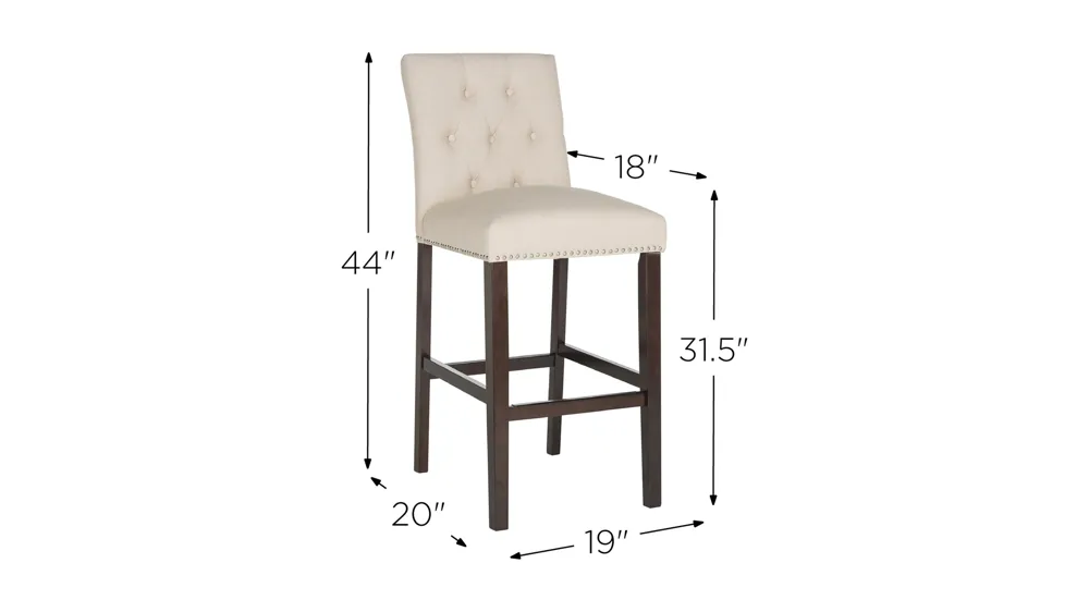 Jones Bar Stool - Set of 2 Dimensions