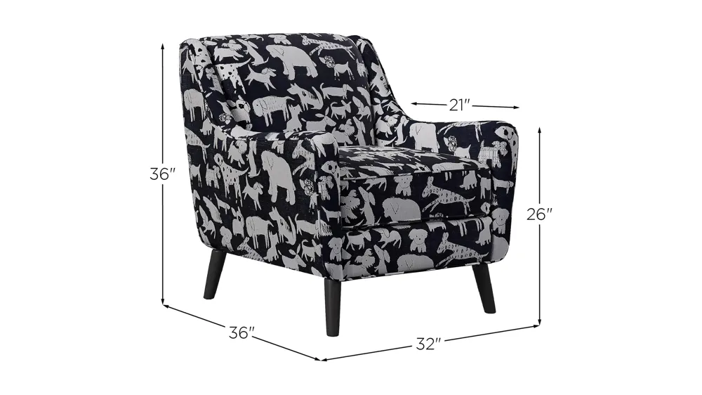Daine Accent Chair Dimensions
