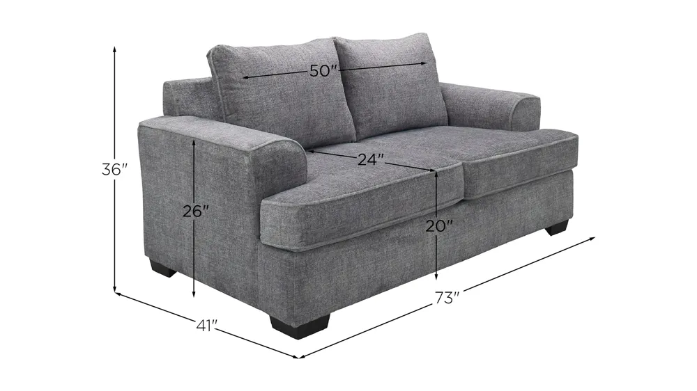 Greystone Loveseat Dimensions