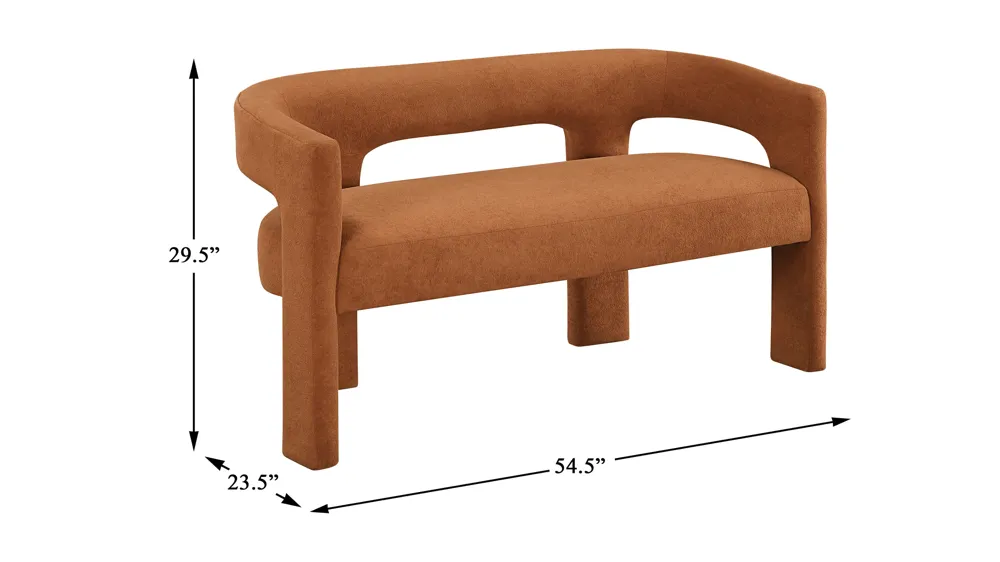 Charlotte Upholstered Bench Dimensions