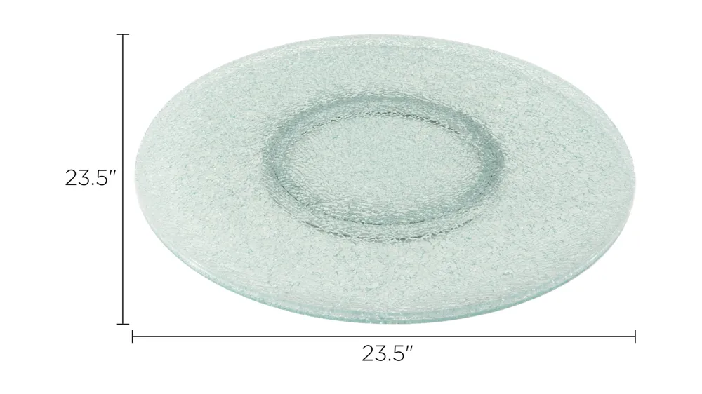 Cracked-Glass Lazy Susan Dimensions