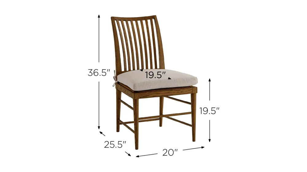 Nova Dining Side Chair III Dimensions